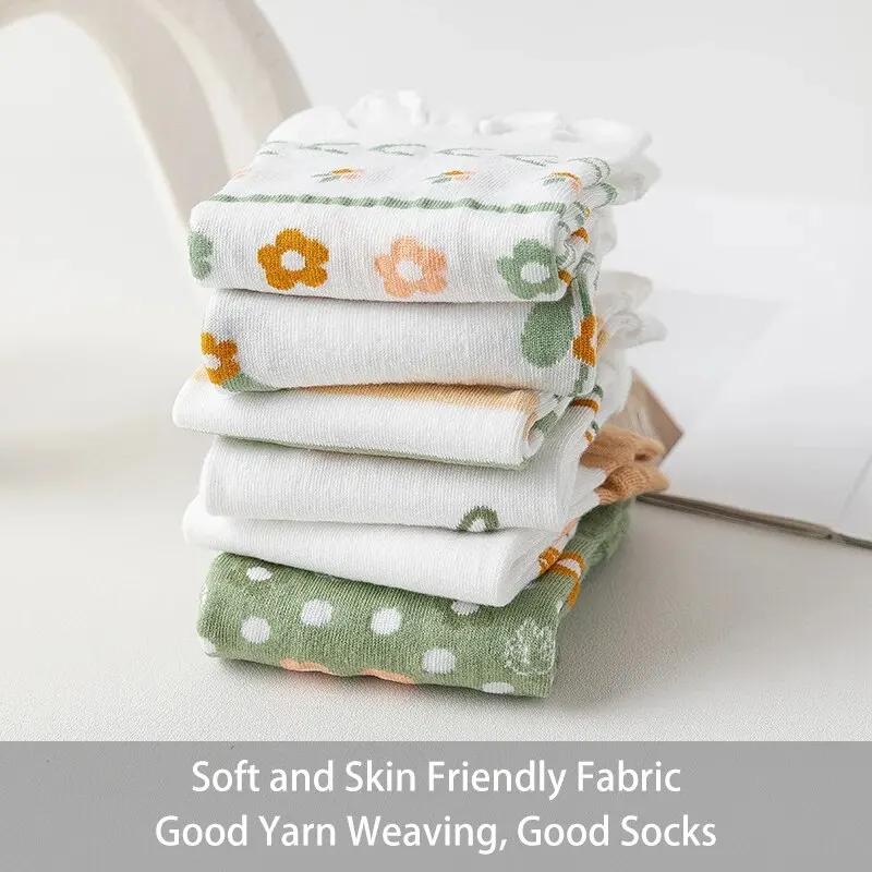 3 paires de chaussettes confortables à cinq doigts pour femmes, mignonnes et douces, à la mode, à ra