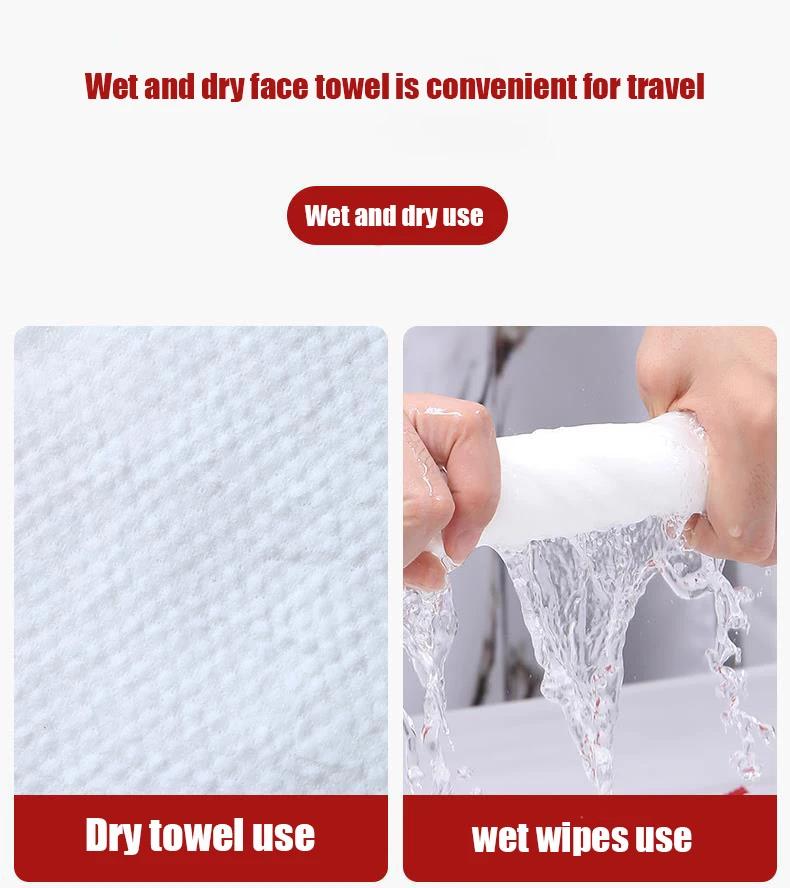 Serviettes de voyage jetables, lingettes pour le visage compressées, comprimés compacts, Mini linget