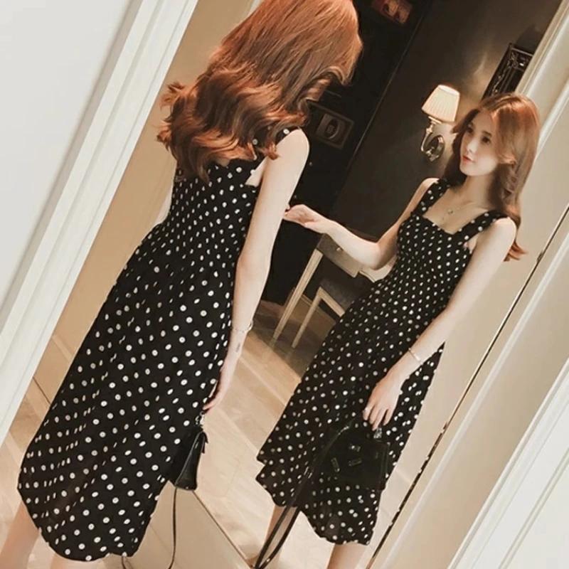 Robe d'été en fibre de point pour femmes, sexy, dos nu, A-ligne, bretelles spaghetti, style plage, c