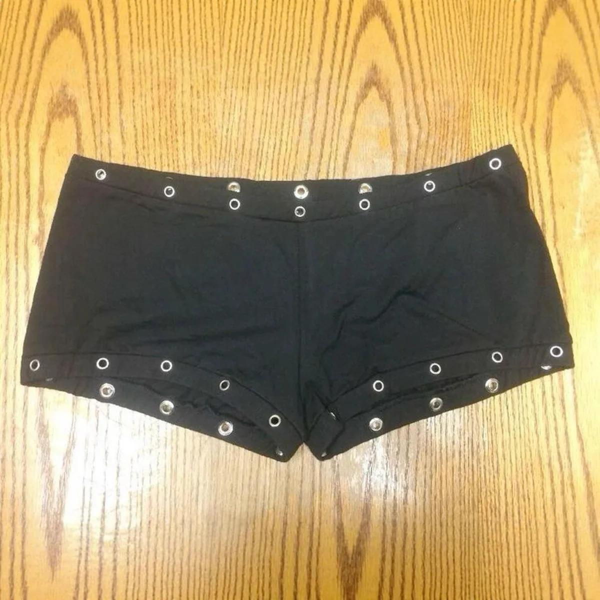 Été nouveau style européen et américain haute rue punk style gothique coupe ajustée femmes Y2K short