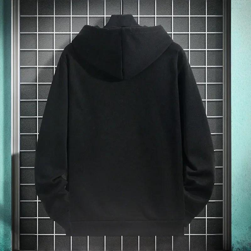 2025 automne/hiver nouveauté hommes à capuche de haute qualité couleur unie sweat à capuche mâle mai