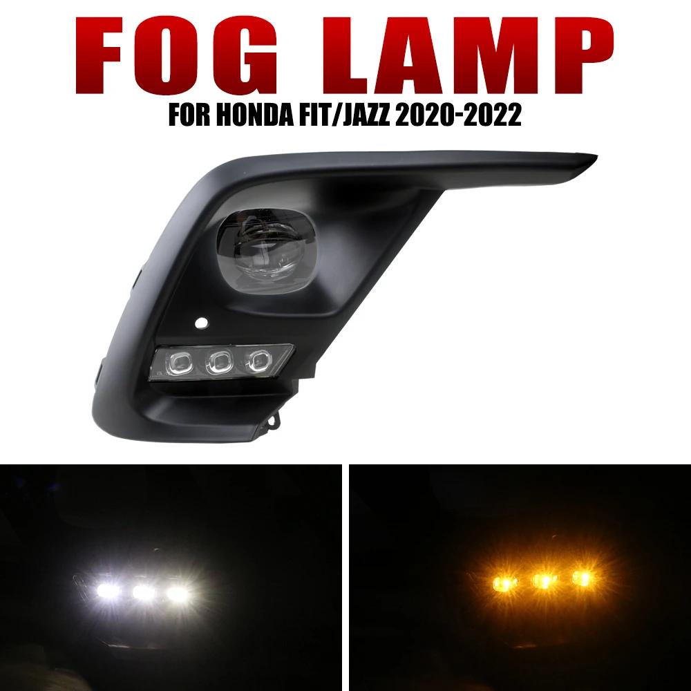 Enquêter de jour LED DRL pour HONDA FIT /JAZZ, feu antibrouillard, lunette et pare-chocs avant, peti