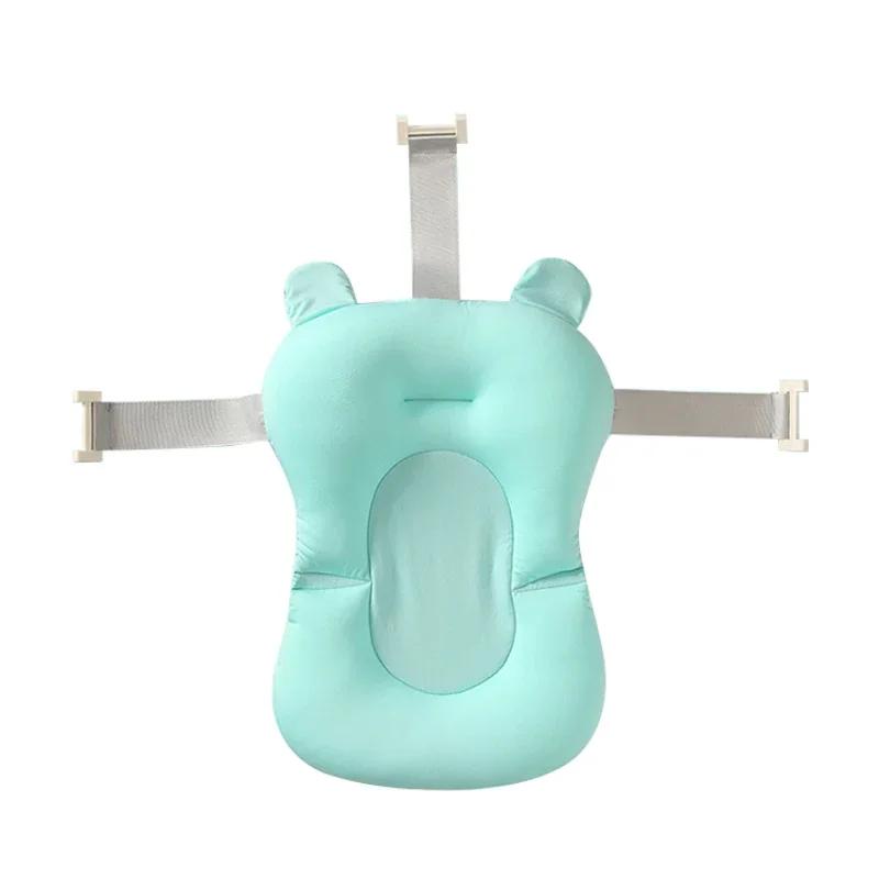 Tapis de soutien de siège de bain pour bébé, coussin de baignoire pliable et chaise pour nouveau-né,