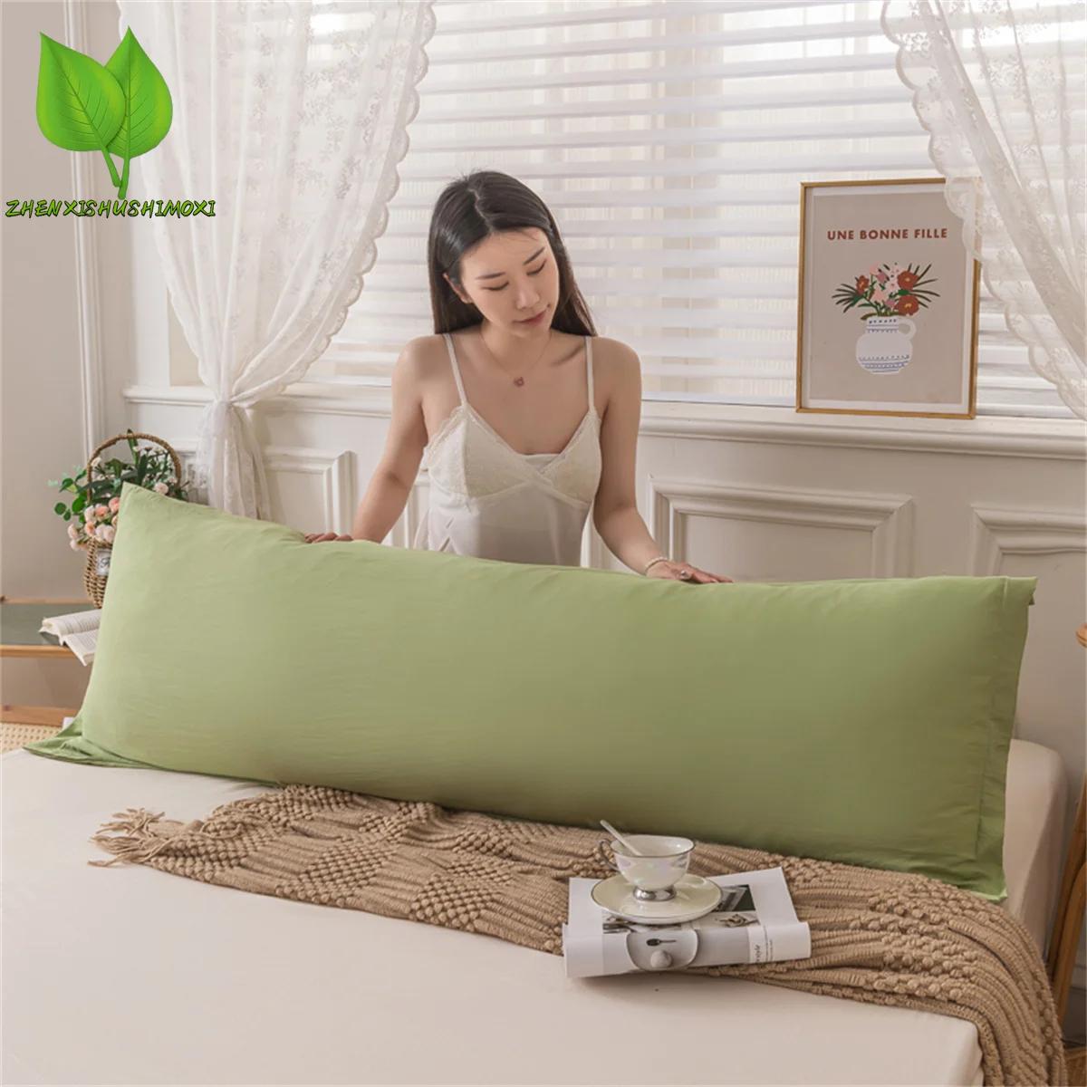 Taie d'oreiller rectangulaire Style dentelle, housse de coussin 48x1 0/150/180cm, longue taie d'orei