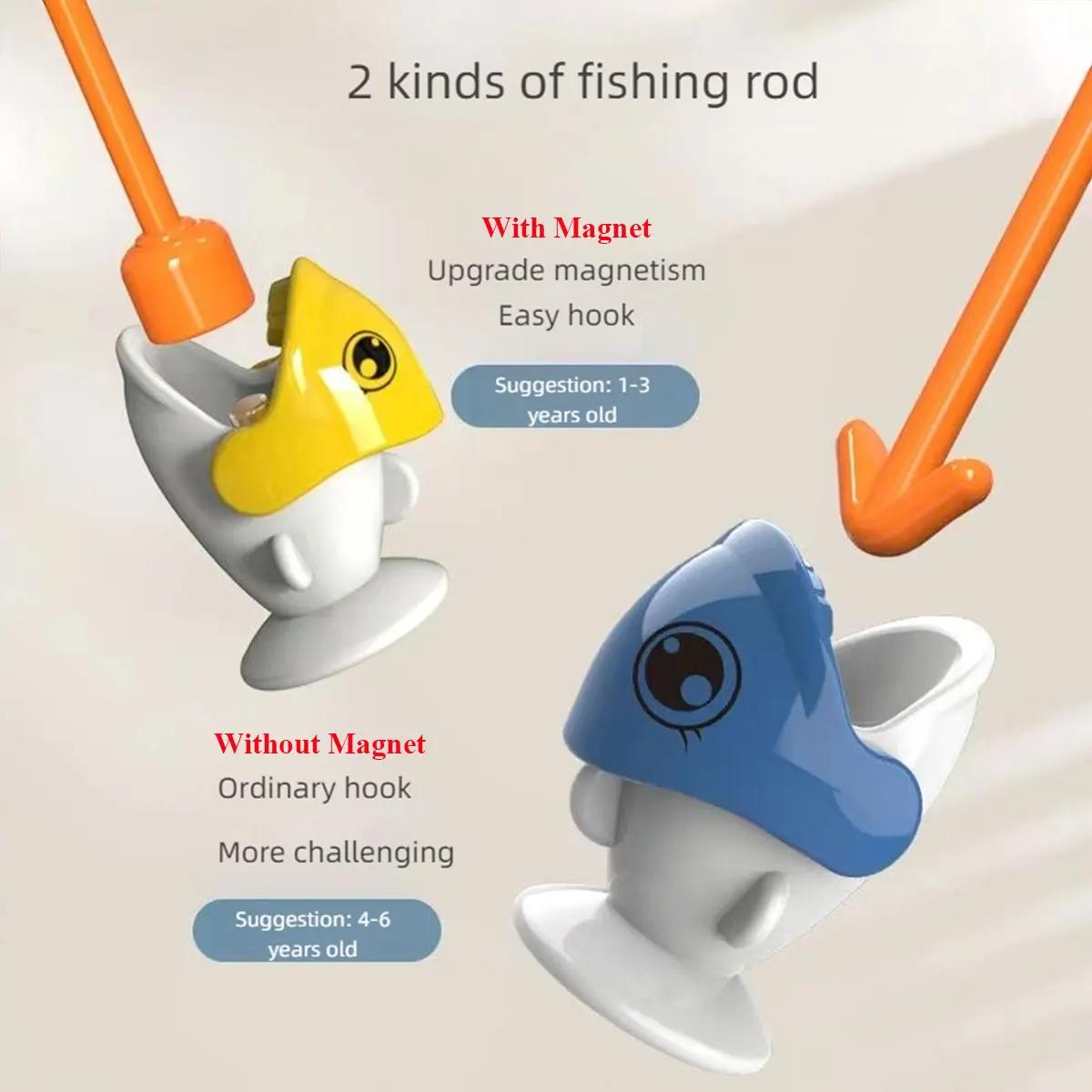 Jouets de pêche magnétiques simples dinosaure, canne à jeu, jouets pour enfants, bébé Montessori ave