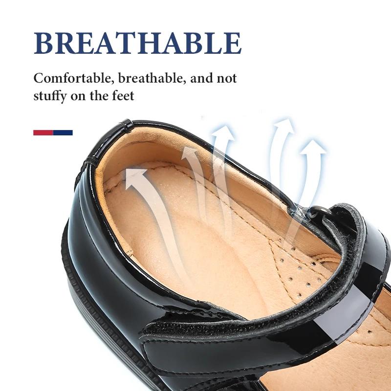 Chaussures de Performance en Cuir Souple et Astronomique pour Fille et Enfant, Style Britannique Mar