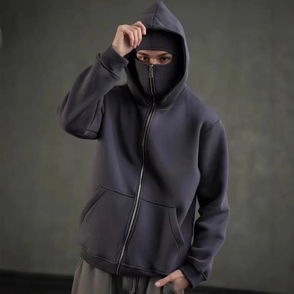 Cagoule gothique Harajuku pour hommes et femmes, nouvel article d'hiver, sweat-shirt à double capuch