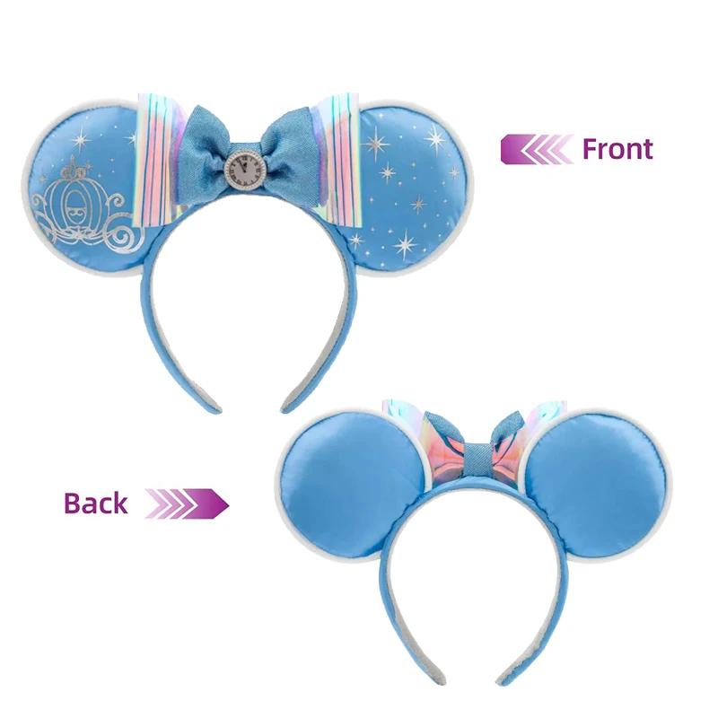 Bandeau princesse Disney Seris Mickey Mouse, oreilles Disney Minnie, couvre-chef en cuir PU, jouets 