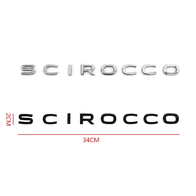 Emblèmes de voiture Scirocco de haute qualité en plastique ABS pour la décoration du coffre