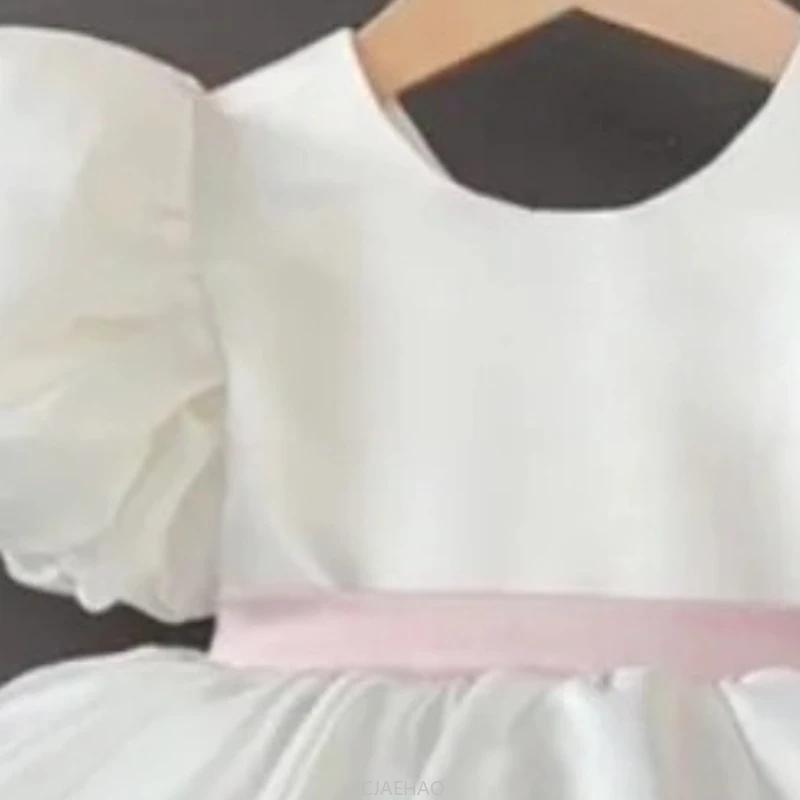 Robe de mariage pour filles, vêtements de princesse pour enfants, Costume de mariage à fleurs, tenue