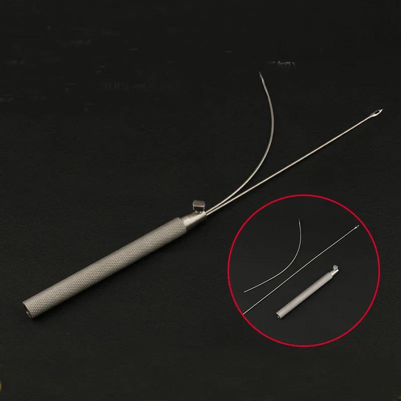 Aiguille de guide de ponction des tissus du visage, ligne qualifiée ale, outil d'instrument mis en œ