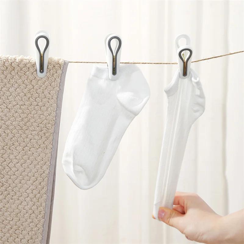 Épingles à vêtements avec panier de rangement, 24/36 pièces, pinces à linge en plastique suspendues,