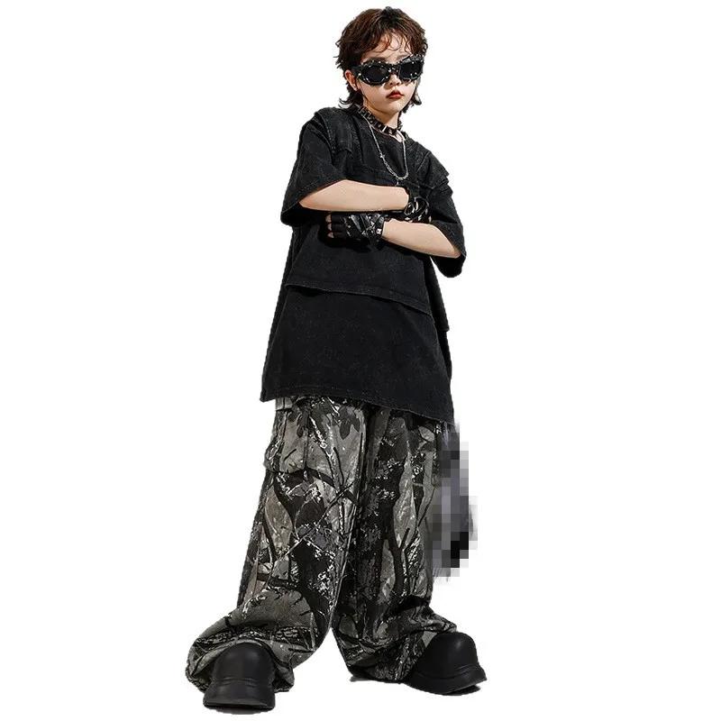 Costume de sport pour enfants, pantalon de danse de rue, Costume pour filles et garçons, tenue d'act