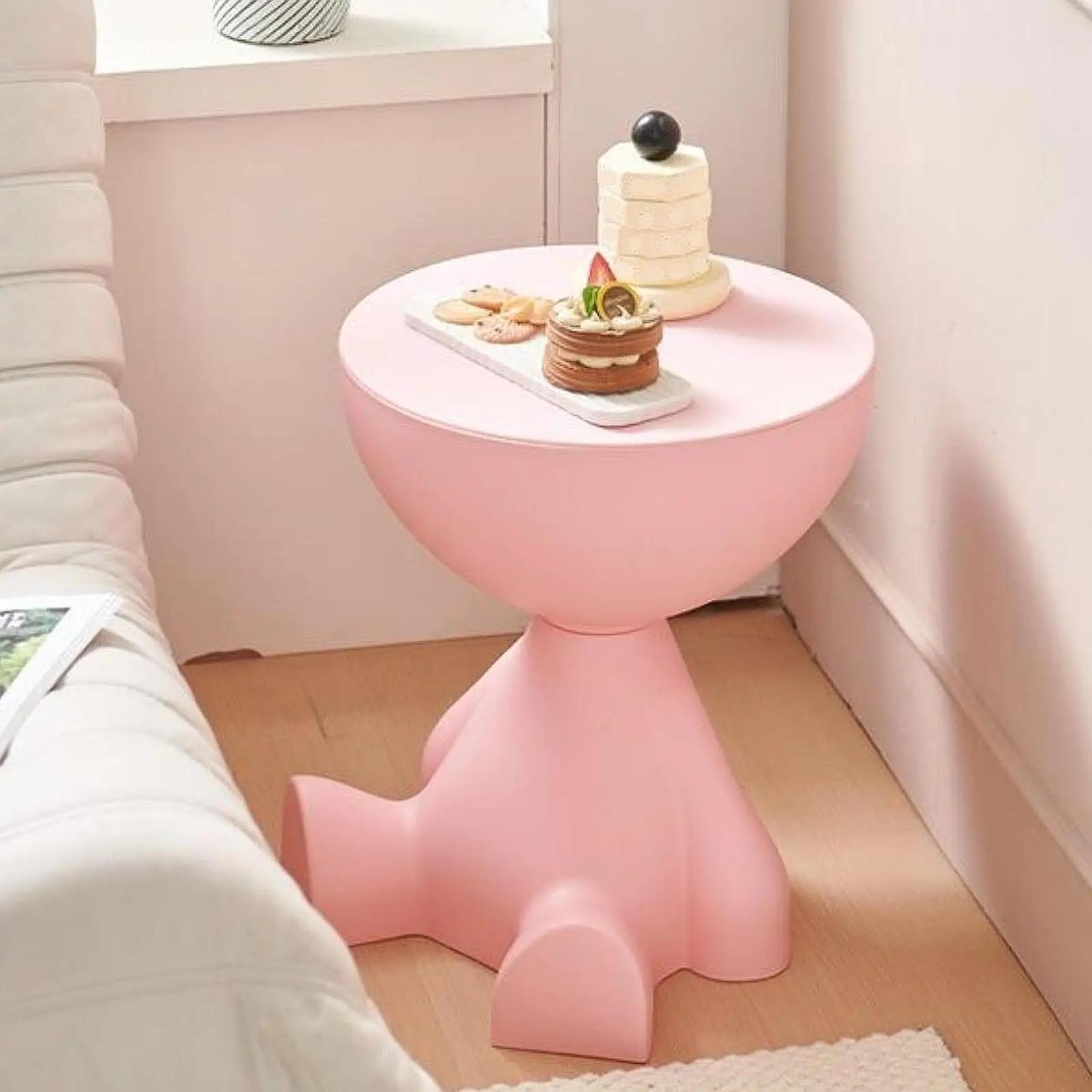 Table d'appoint créative à tête plate, Table de chevet, canapé de maison, support latéral, chambre à