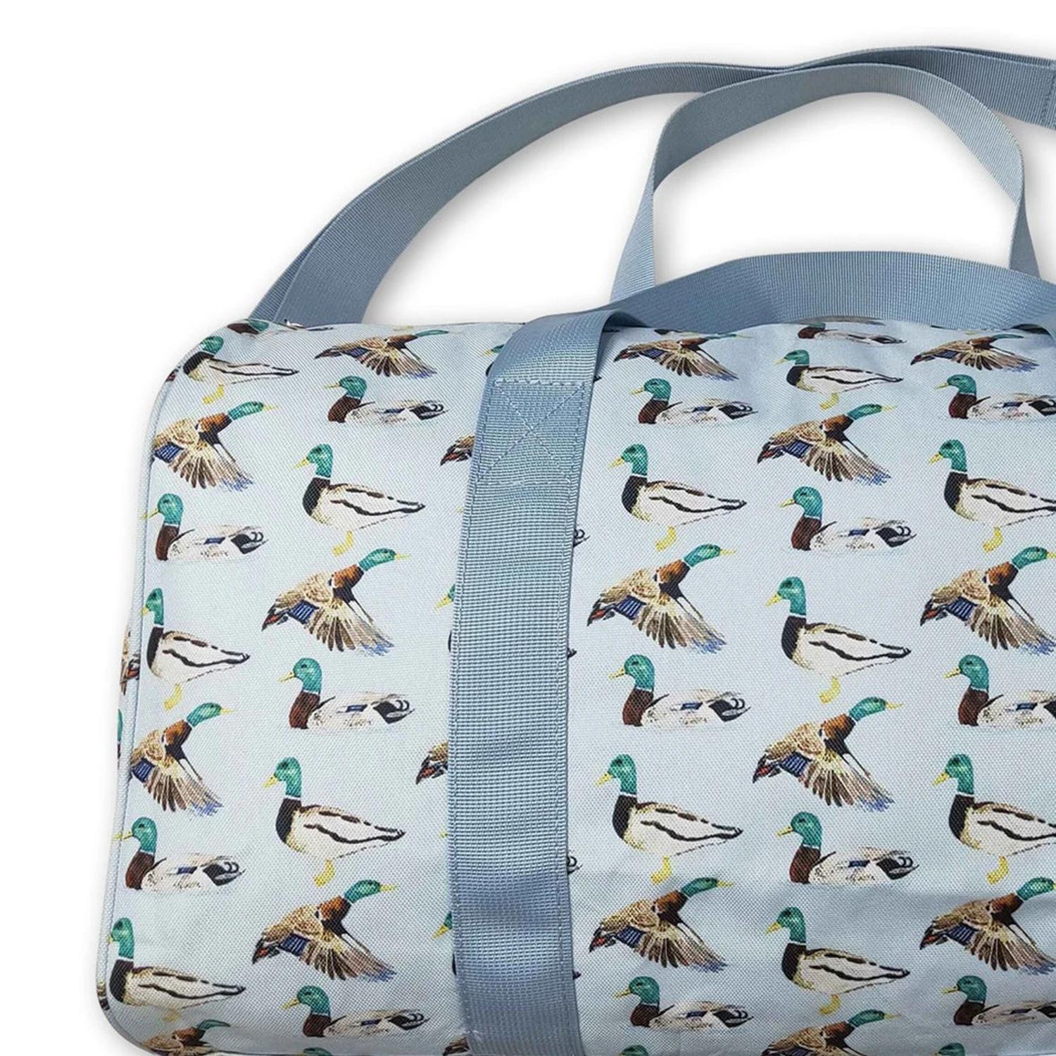 Sac de voyage en toile de coton à rayures avec sangle