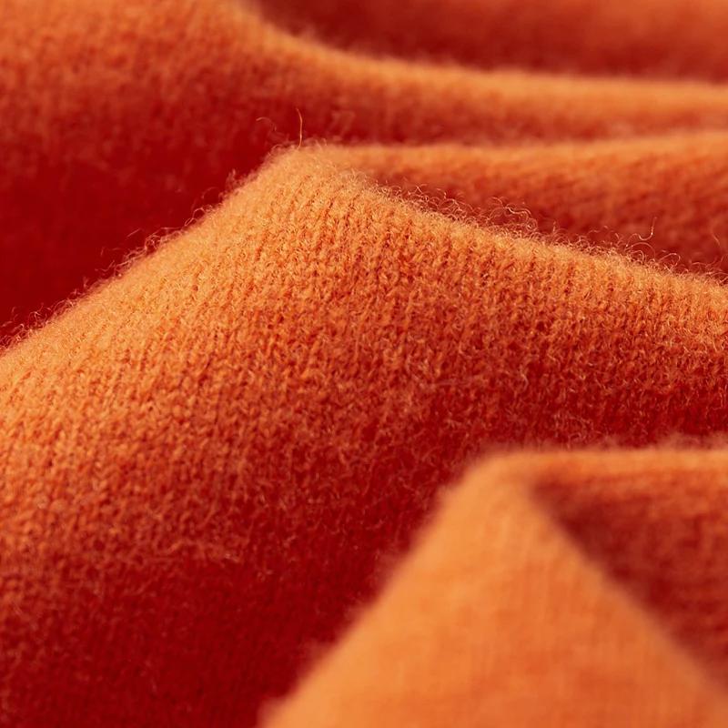 Pull en cachemire sans couture pour homme, col rond, tricoté, décontracté, 100% Pure laine, hauts à 