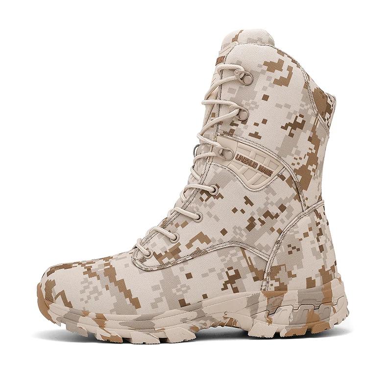 Bottes tactiques de Camouflage pour hommes, chaussures de sécurité imperméables pour l'alpinisme, la