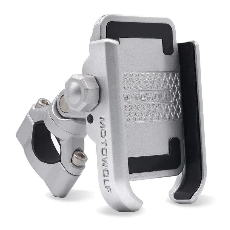 Support de téléphone pour guidon modifié de Moto en alliage d'aluminium, rétroviseur universel, supp