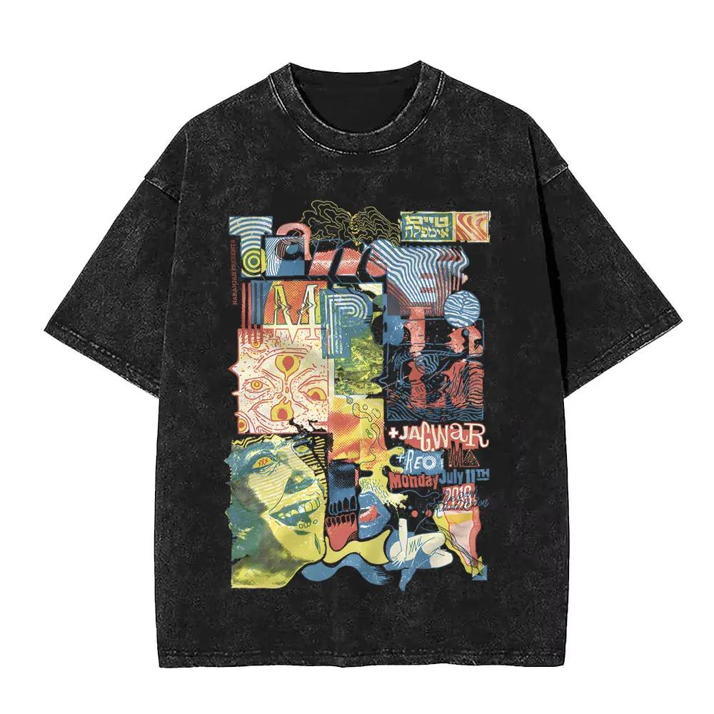 VintageWashed Pop Rock Band Tame Impala Currents impression graphique t-shirts hommes femmes décontr