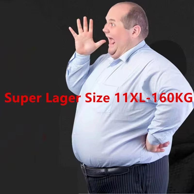 11XL-10XL-9XL-8XL-7XL Super grande taille 2024 nouvelle chemise à manches longues pour hommes poche 