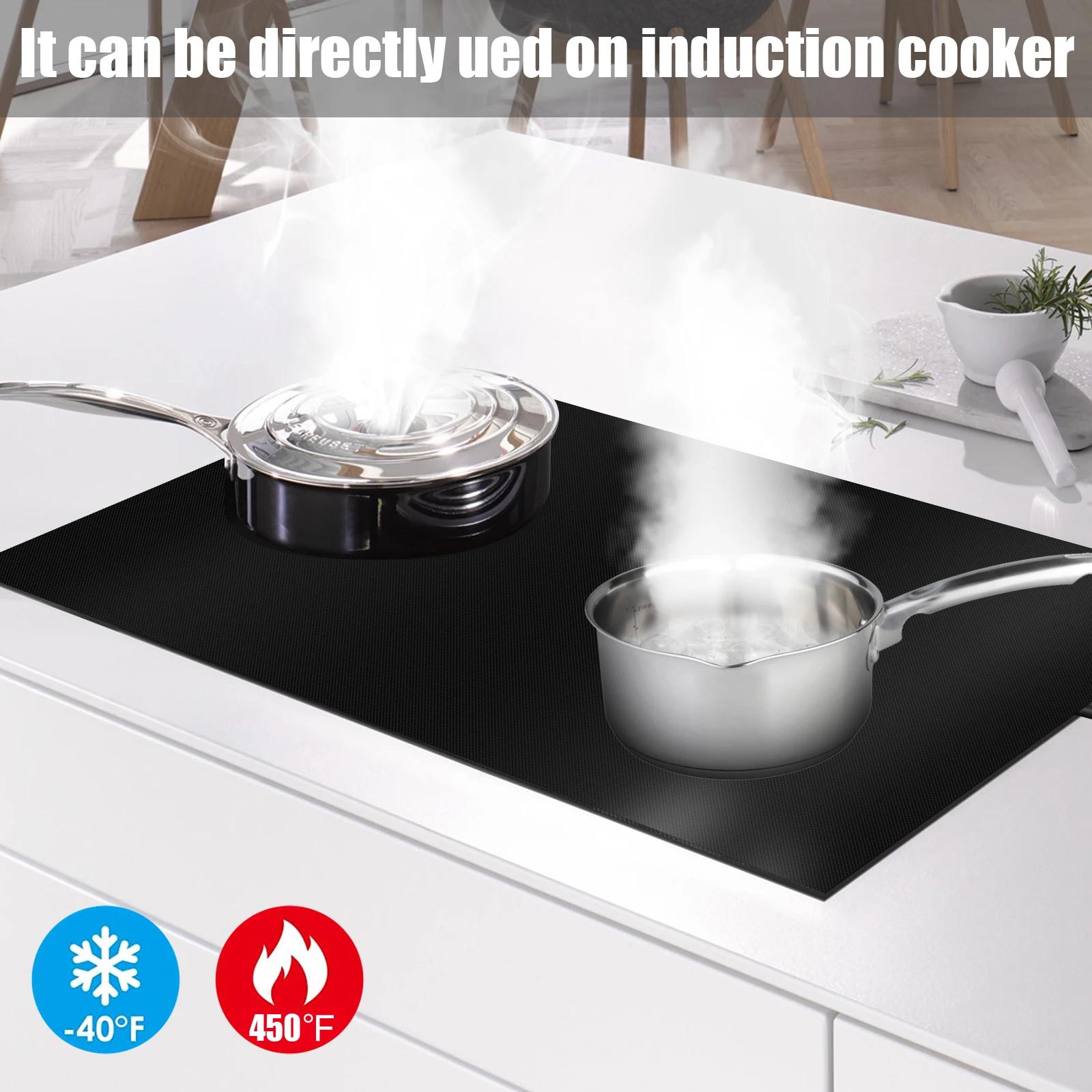 Couvercle de cuisinière à Induction, tapis en Silicone, grand tapis antidérapant pour cuisinière éle