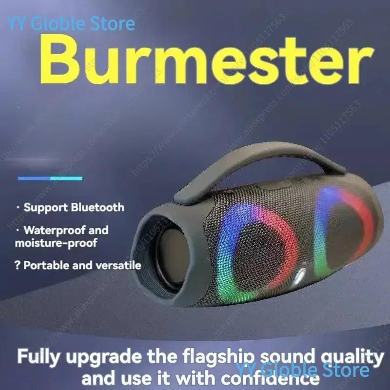 Haut-parleur Bluetooth 100 W : Boombox portable étanche à lumière RVB avec TWS 360 °   Stereo, radio