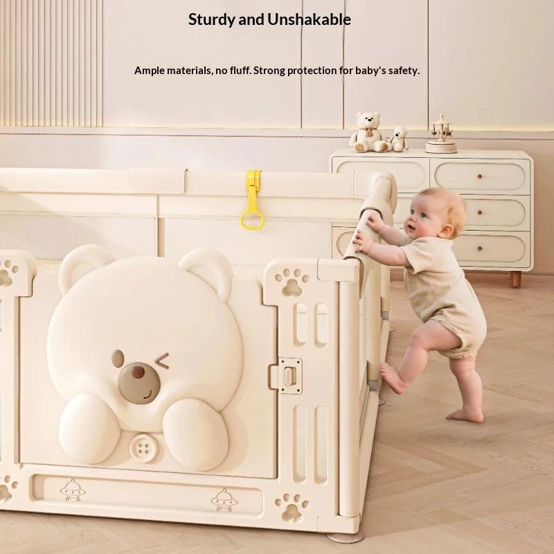 Parc de jeu pour bébé, barrière de sécurité réglable et extensible, pour intérieur et extérieur, non