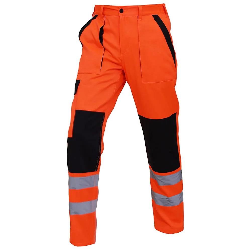 Pantalon de travail fin pour homme, jaune fluorescent, respirant, pantalon de protection pour la rép