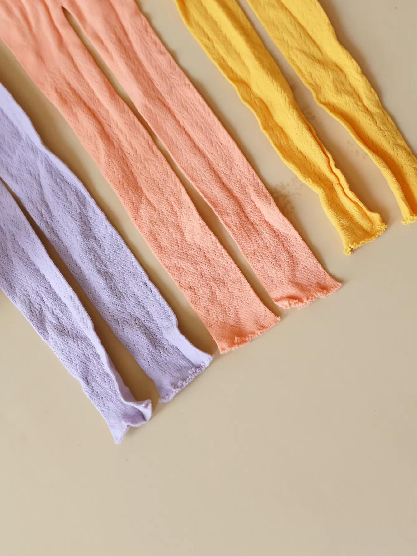 1 paire de bas d'été en maille fine pour enfants, collants Lolita en résille mignons Vintage coréens