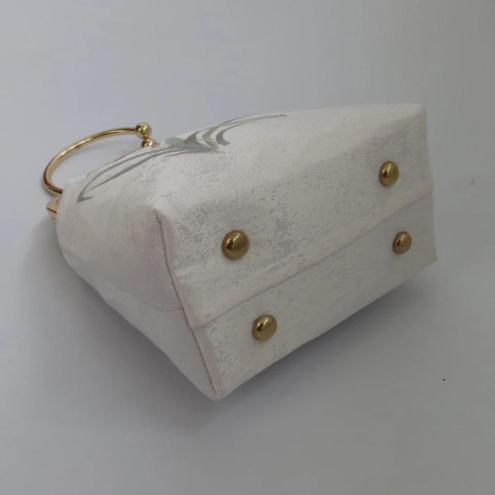 Sacs à main vintage faits à la main pour femmes, sacs brodés de fleurs, serrure de coquille, sac à b