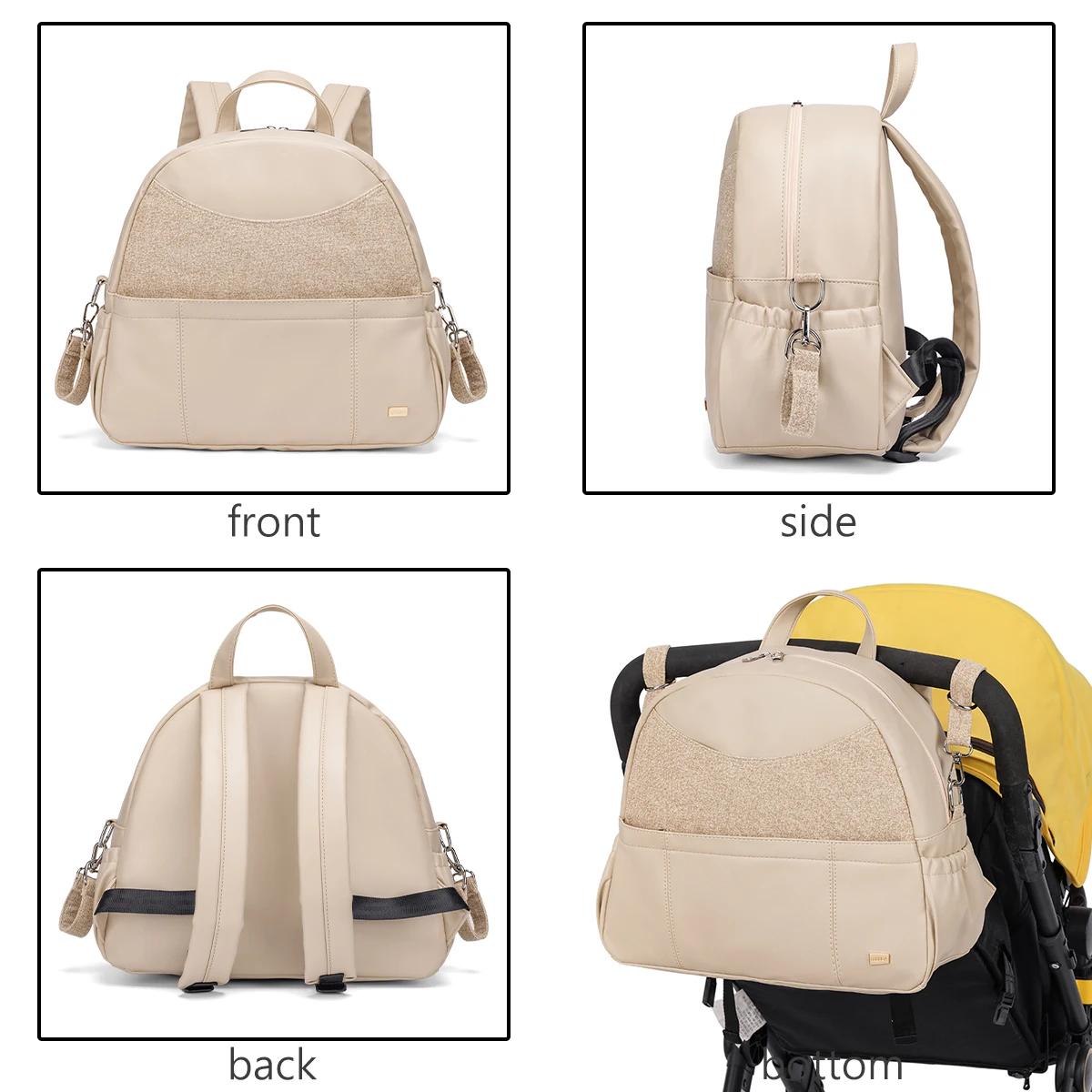 Soboba sac à dos à couches pour femmes sac à langer multifonctionnel de grande capacité avec 2 sangl