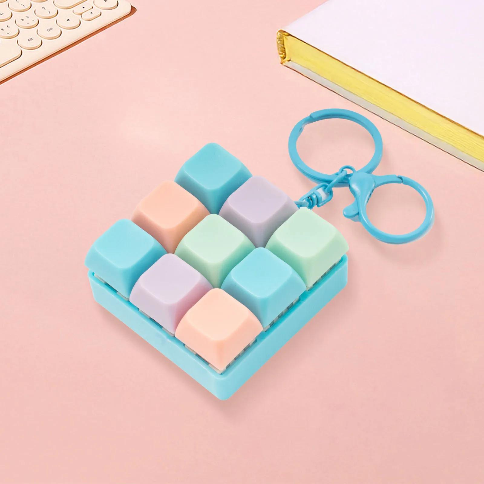 Porte-clés Tetris à neuf touches pour adulte, anti-Stress, jeu de clavier, jouet magique anti-Stress