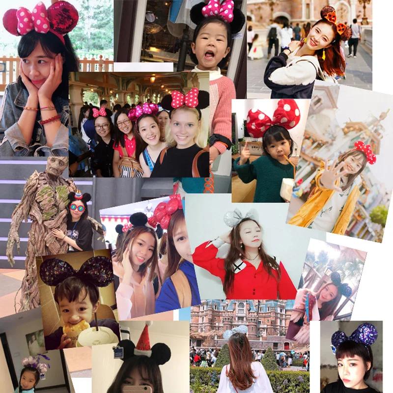 Disney Mickey Minnie oreilles Mulan bandeau oeufs de pâques cheveux cerceau Cosplay bandeau Disneyla