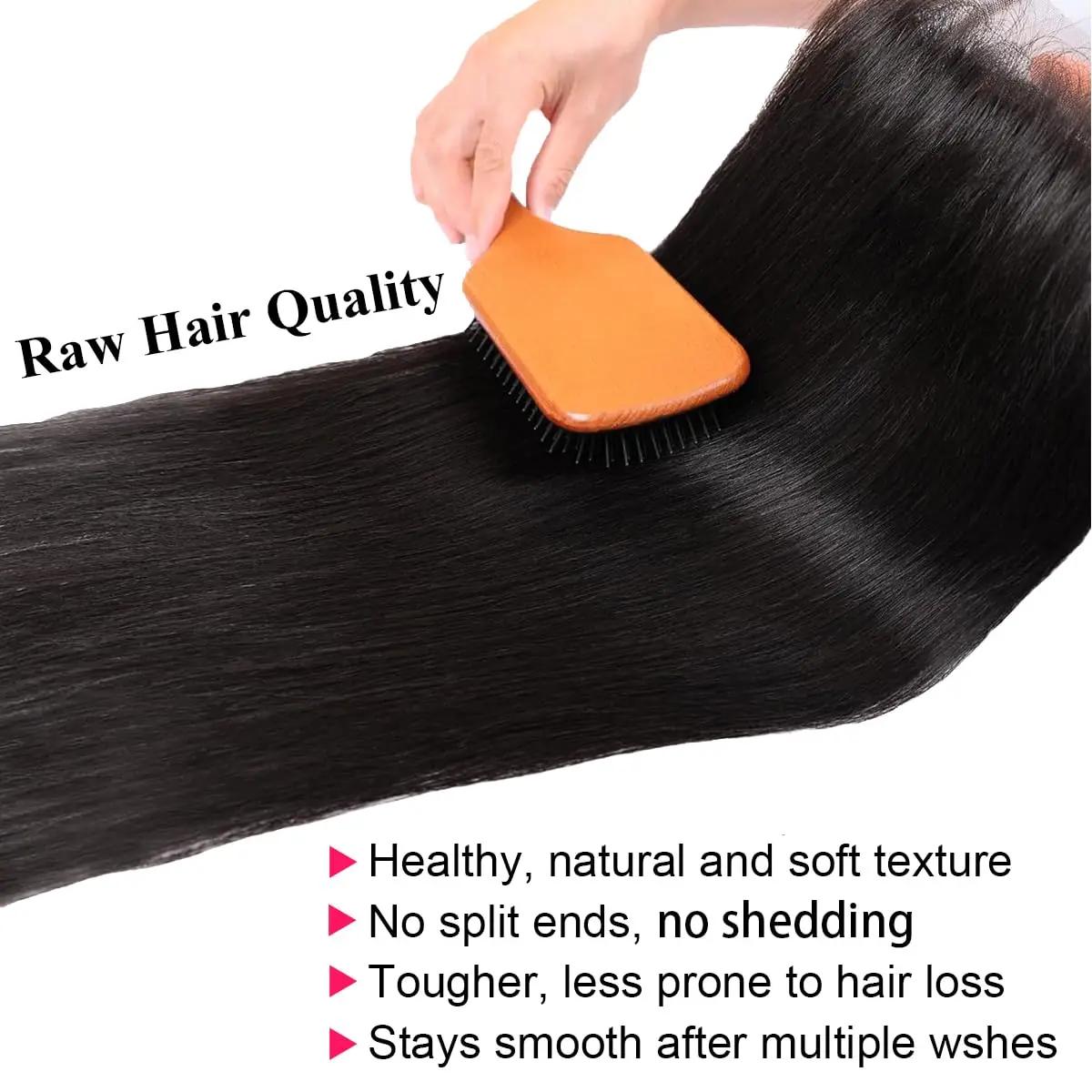 Perruque Lace Front Body Wave Naturelle, Cheveux Lisses, 13x6 HD, Pre-Plucked, avec Baby Hair, Densi