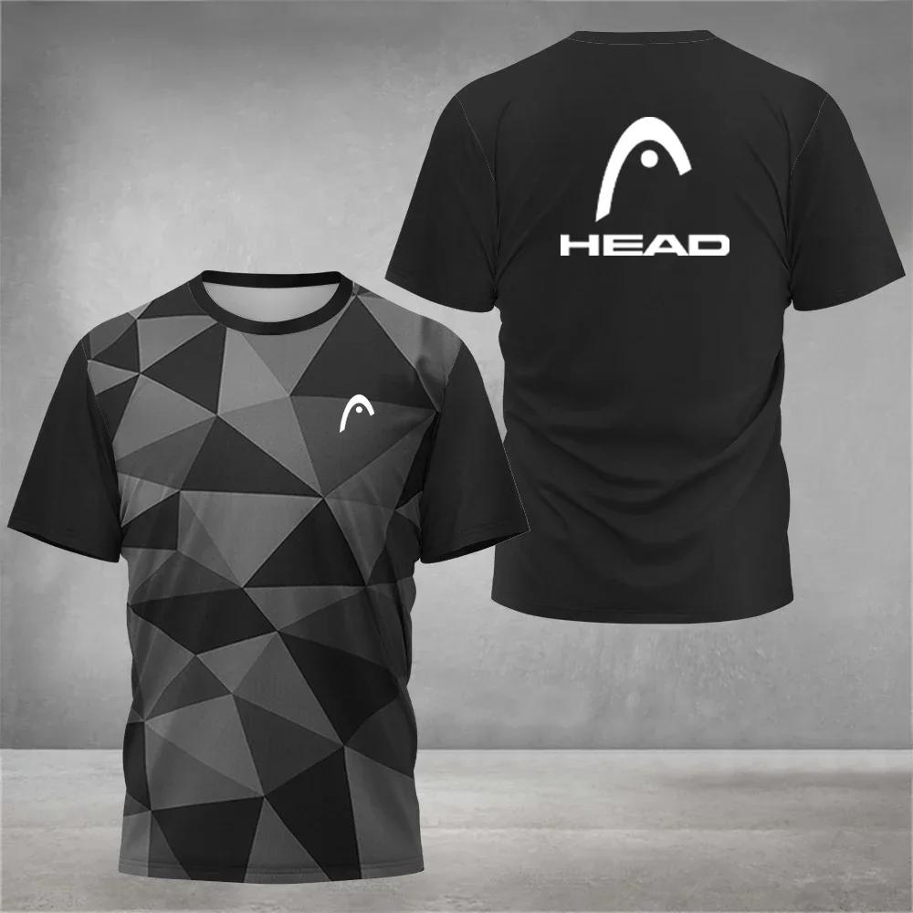 T-shirt respirant pour homme, col rond, manches courtes, coupe ample, idéal pour le badminton, le te