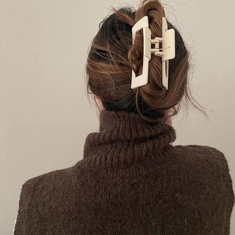 Pinces à cheveux en plastique pour femmes et filles coréennes, couvre-chef, épingle à cheveux de gra