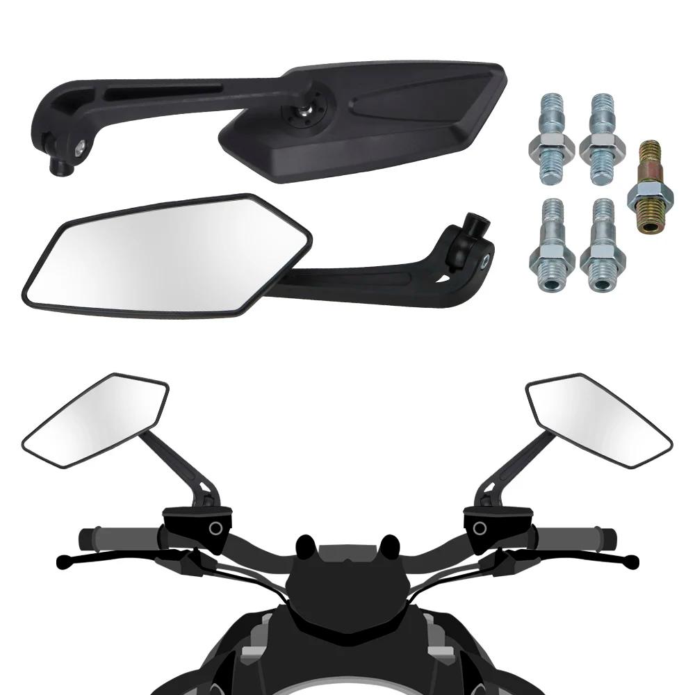 Rétroviseur de guidon de moto, rétroviseur d'extrémité de barre de moto pour café Racer Scooter, mir