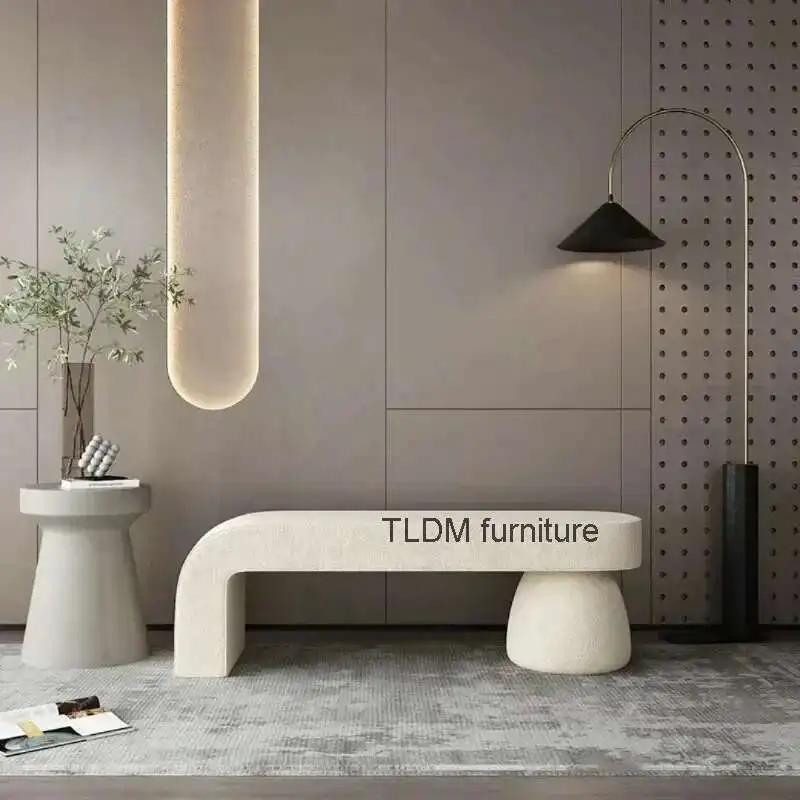 Tabouret Proxy pour chaussures, meubles de maison nordiques, chambre à coucher, bout de lit, piste, 
