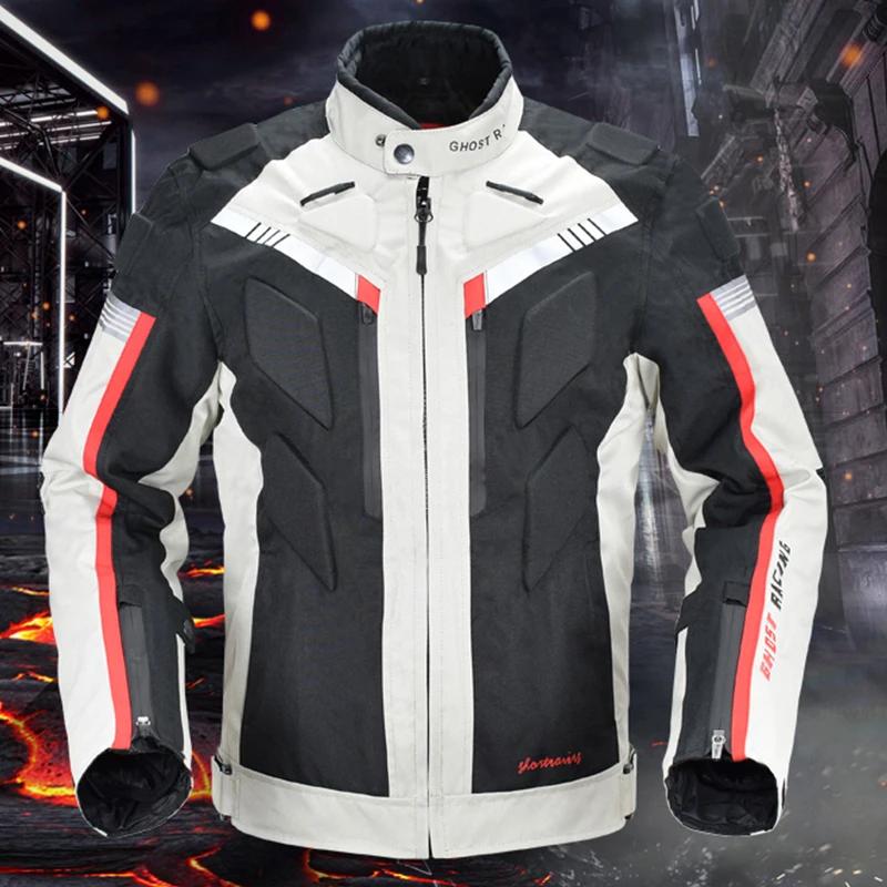 GHOST RACING veste de course de moto homme imperméable pantalon de vélo de saleté ensemble avec Prot