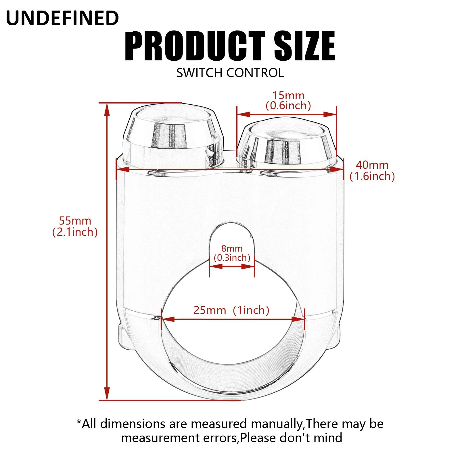 Interrupteur de commande de guidon de moto, 1 ", 25mm, bouton de klaxon, clignotant, interrupteur d'