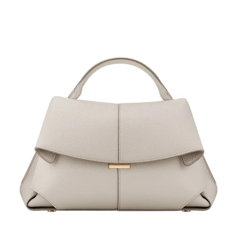 Nouveau sac à main en cuir véritable pour femmes, sac fourre-tout de luxe en cuir de vachette, sac à
