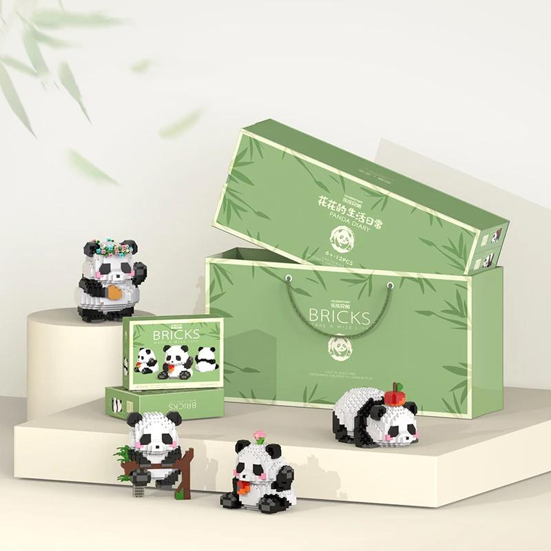 Mini Animal de Style Chinois à Assembler Soi-Même, Briques de Construction, Modèle Créatif, pour Gar