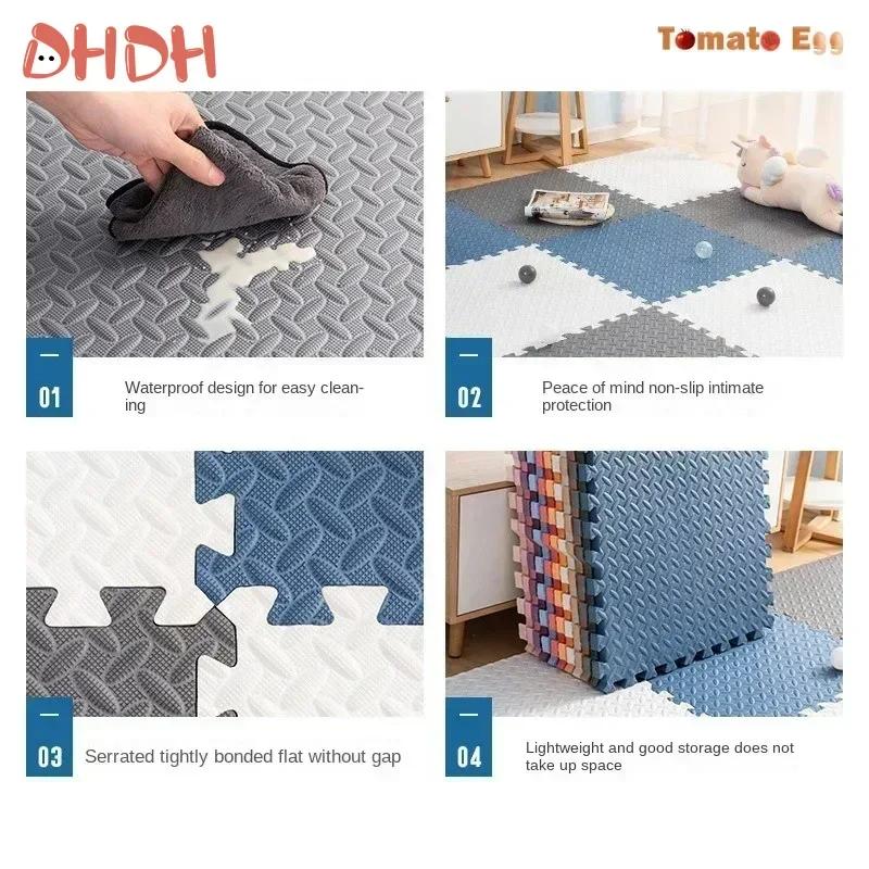 Tapis de jeu pour bébé épais de 2.5cm, carreaux en mousse EVA, Puzzle antidérapant imbriqué, pour ch