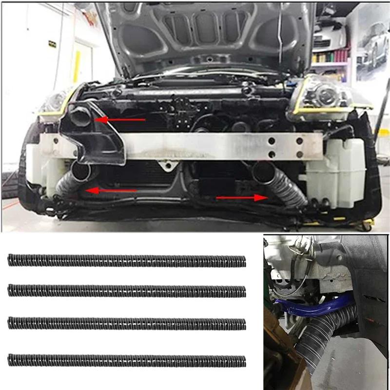 Tuyau d'admission d'air universel noir pour capot de voiture, 1M, tuyau de conduit d'air, Tube résis