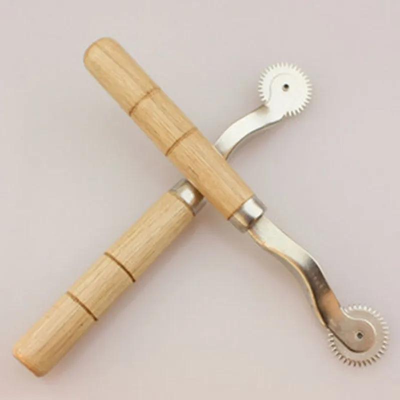 Kit d'outils de couture, accessoires, poignée pratique, traceur de motif de bord serrate, roue de cr