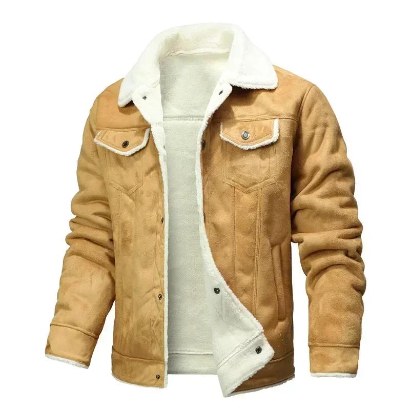 Hommes vêtements de haute qualité mâle épaissir veste en cuir hommes veste chaude jeunesse mode mant