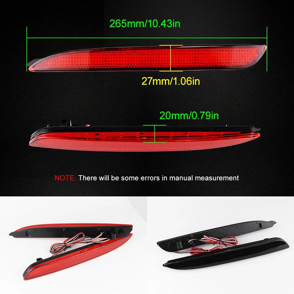 1 paire pour Mazda3 Mazda 3 2010 2011 2012 2013 lentille fumée rouge/noir LED réflecteur de pare-cho