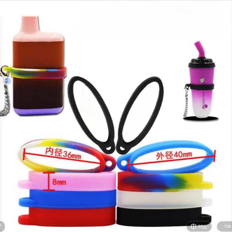 Anneau en silicone avec trou pour boîte mécanique, bande de lanière, UL, porte-clés conflicloop, déc