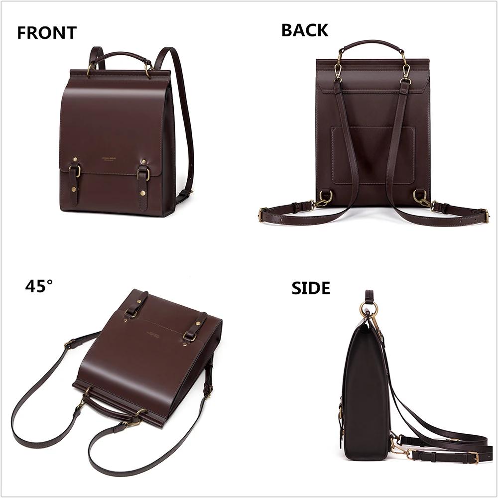 Cnoles femmes sacs à dos en cuir sac à main sacs à bandoulière femme Vintage voyage sac à dos décont
