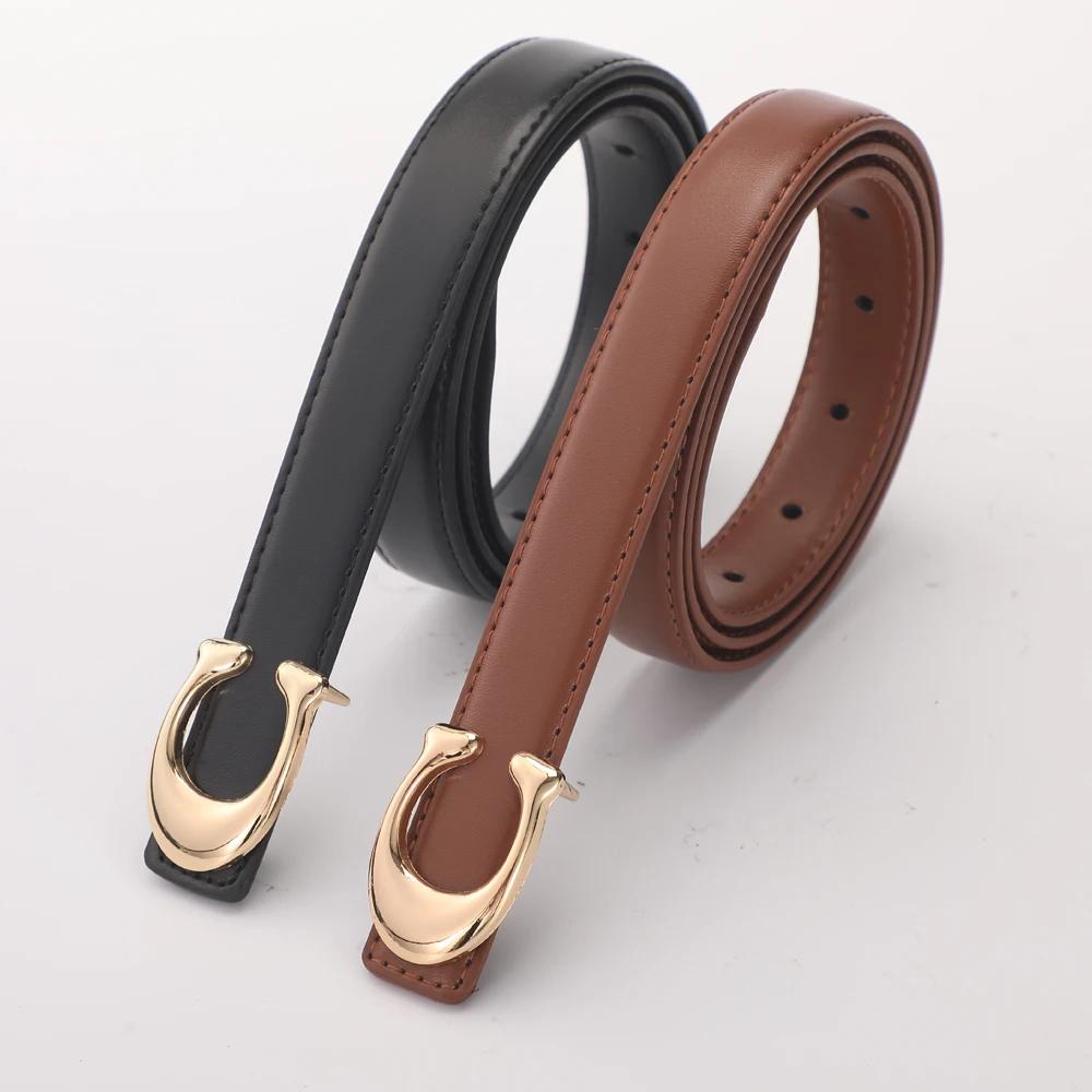 Ceinture à boucle C pour femmes, 2 à 3 pièces, jupe en jean Simple, ceinture à boucle automatique, t